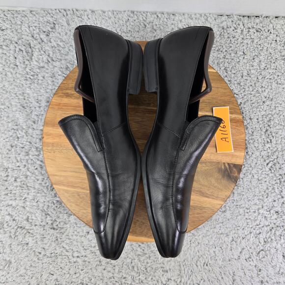 Hugo Boss Varmons Black Leather Casual Lifestyle Daily Slip On Loafers Mens 11 - Picture 10 of 16